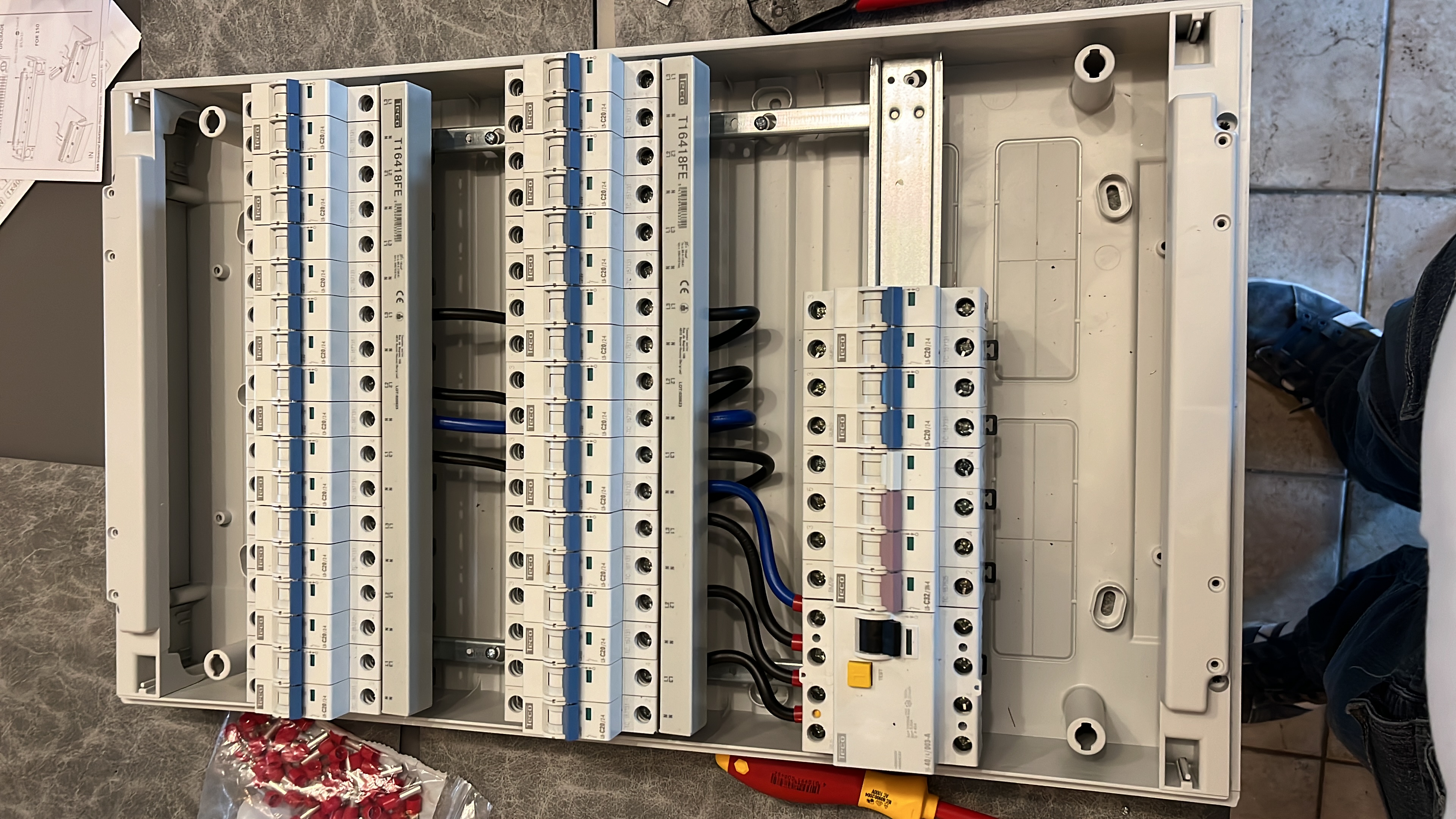 Électricité - Exemple de réalisation. - LAFORGE de l'habitat Liège